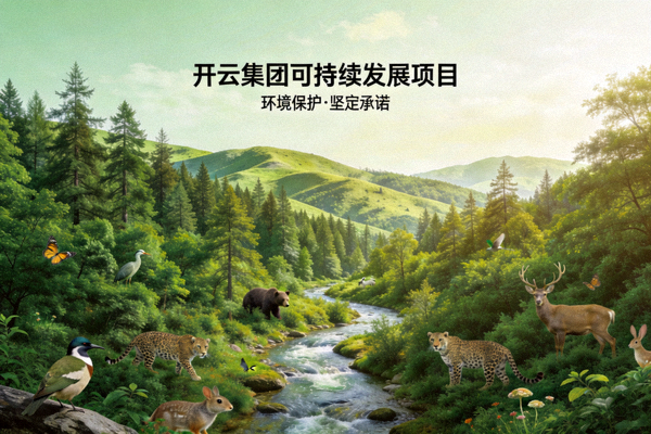 开云集团可持续发展项目：绿色森林与自然生态交相辉映，体现集团对环境保护的坚定承诺